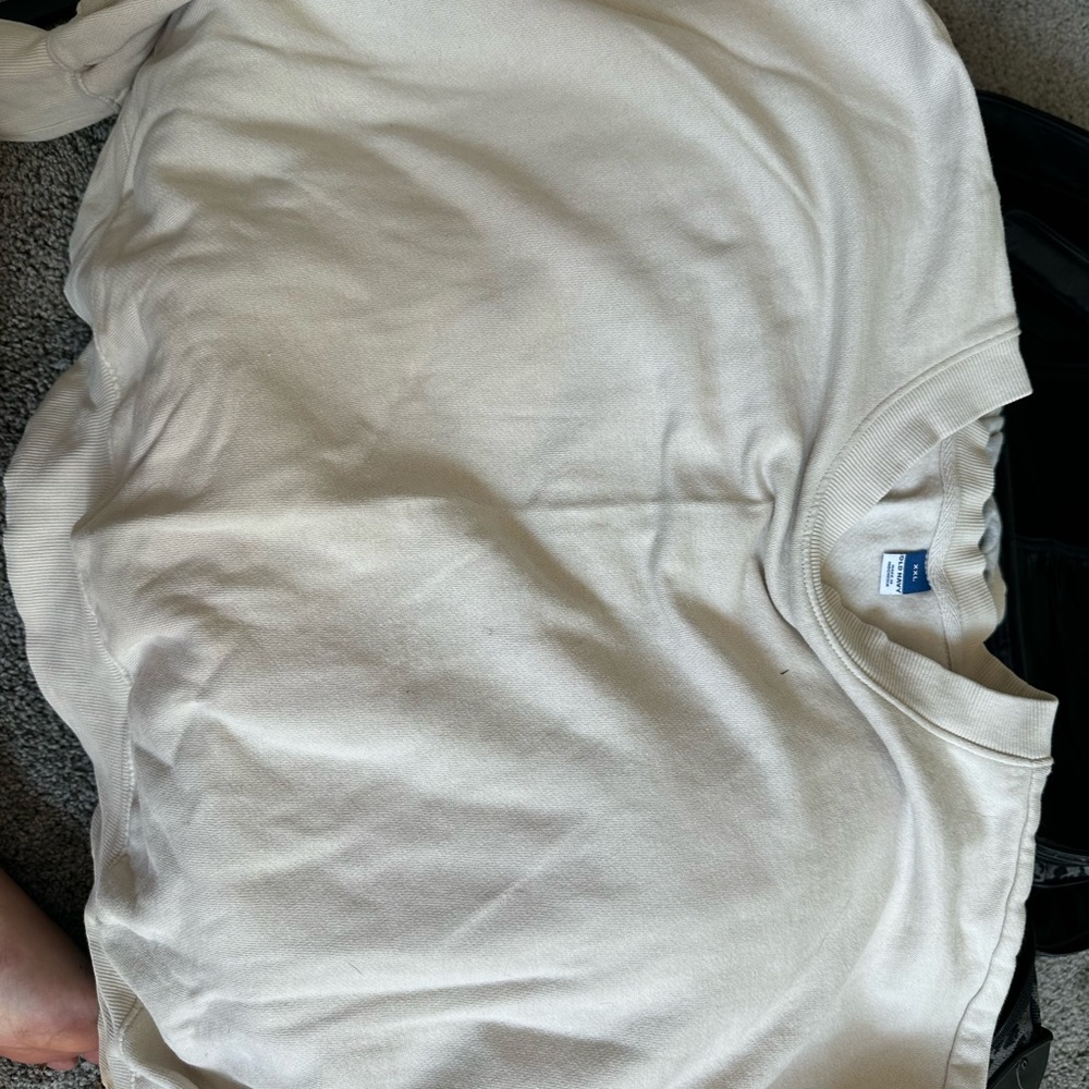 Old Navy Light Tan Crewneck Sweatshirt